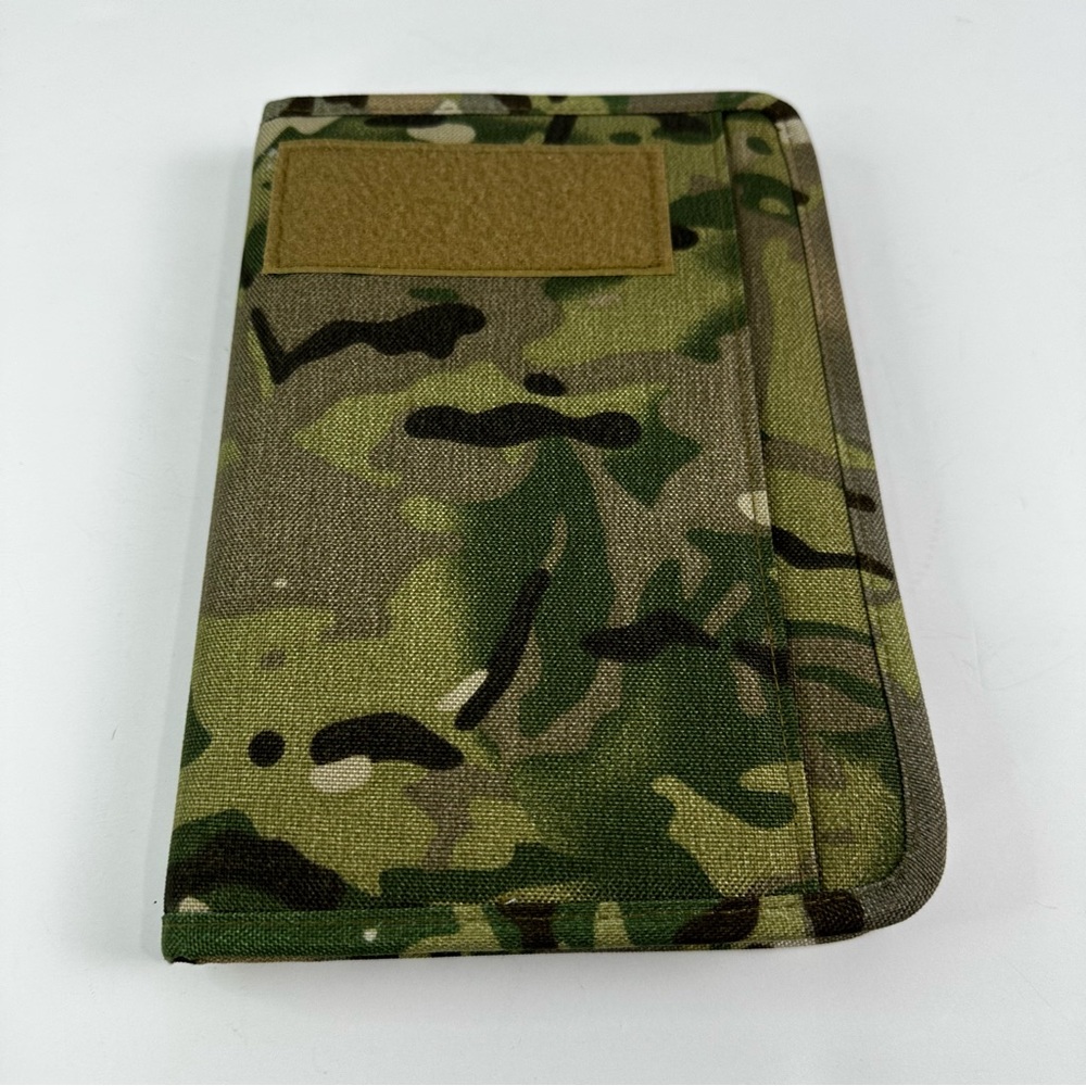 Kosibate Padfolio Ring Binder Green Tan Camouflage Takes 6-Hole A5 Size refills